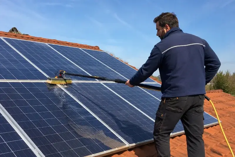 Nettoyage et entretien de panneaux solaires à Padern